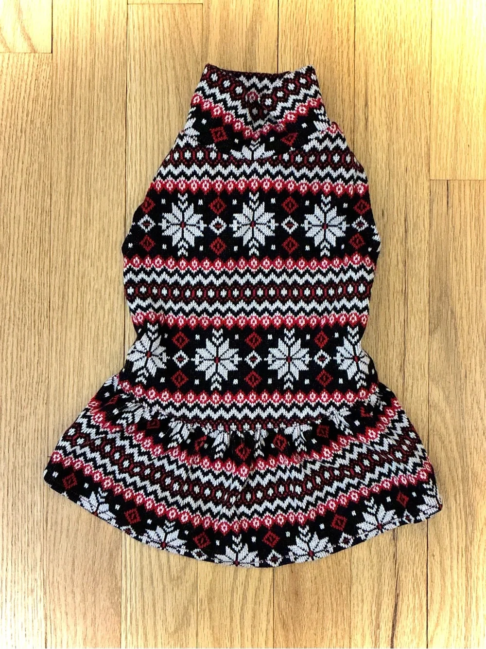 NWT Holiday/Christmas Dog Dress Turtleneck Sweater Dress, Size Small